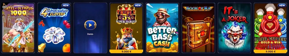 Cazeus Casino Spiele